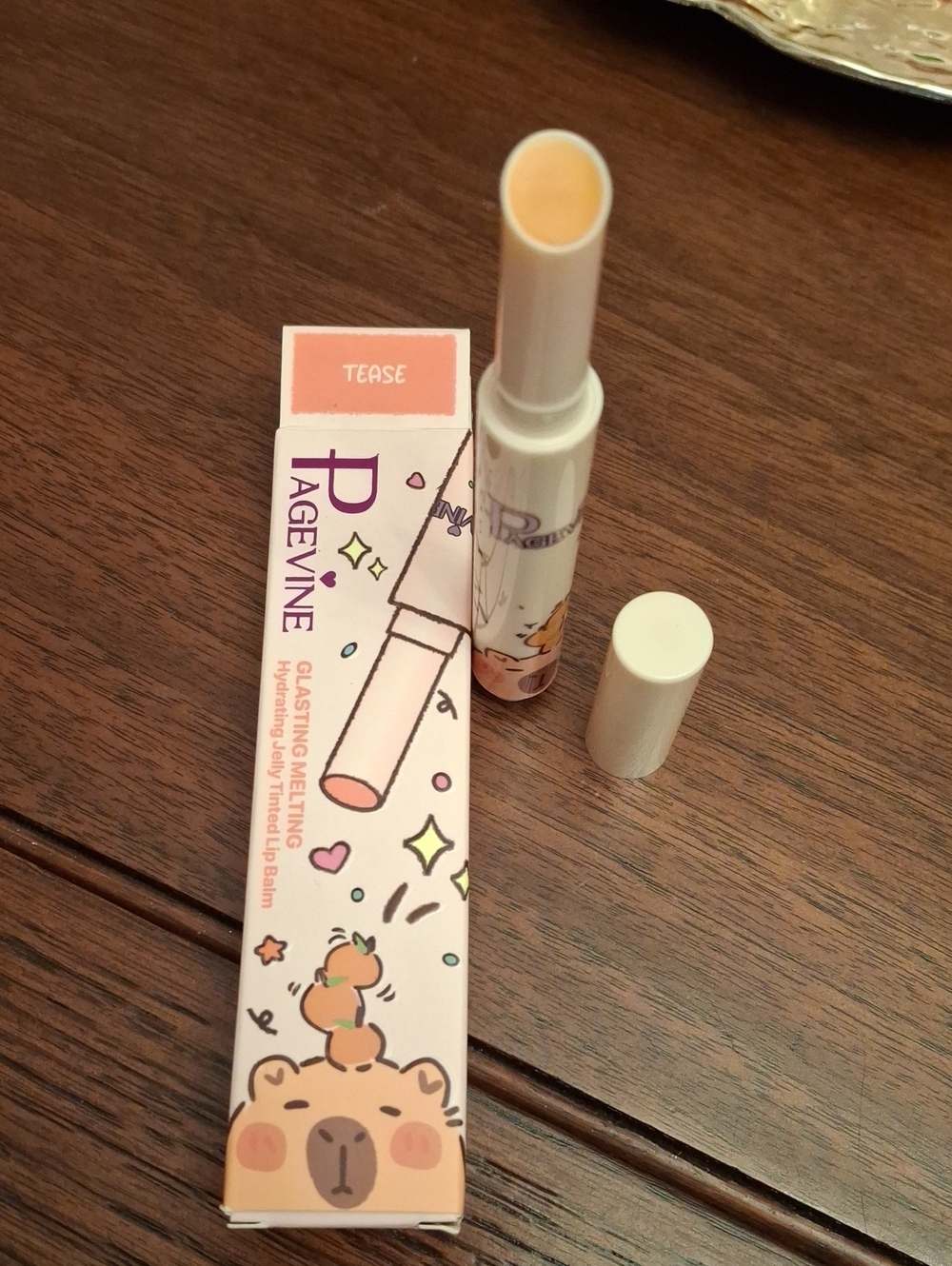 Pagevine Glasting Melting Hydrating Jelly Tinted Lip Balm 2g New Tease